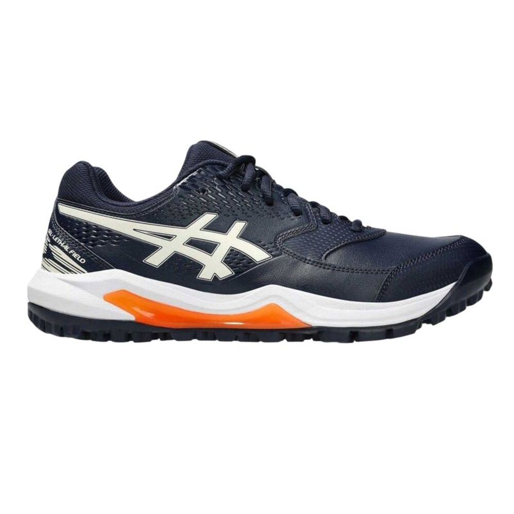 Asics Mens Lethal Field 2 Hockey Sneakers / Midnight/Cream